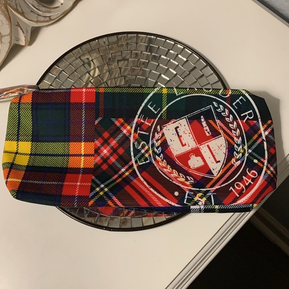 Estee Lauder Tartan Plaid Cosmetic Bag - Picture 3 of 7